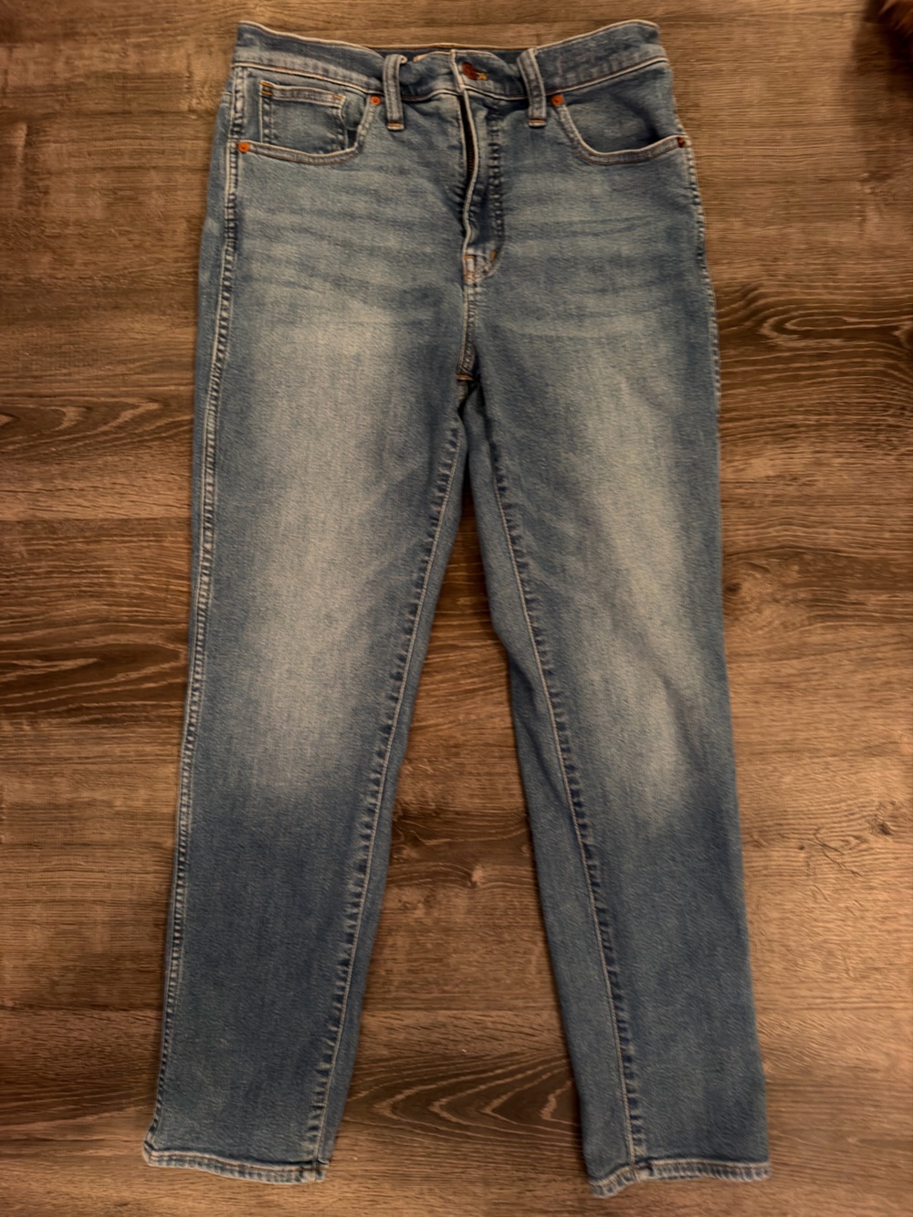 Madewell Stovepipe Jeans 29 Tall Medium Light Wash Straight Leg 29T